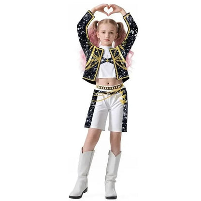 Anime Movie Kids  Cosplay Rumi Zoey Mira Cosplay Suit Clothes KPop Rumi Zoey Cosplay Costume 3D Print Costume