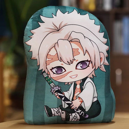 Kimetsu No Yaiba Plush Stuffed Pillows Demon Slayer Dakimakura Cute Anime Throw Pillow Kawaii Dolls Tanjirou Nezuko Back Cushion