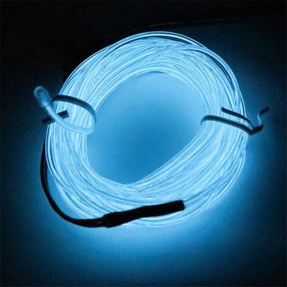 1M/3M/5M Flexible Neon Light Ball Dress Decoration Light EL Luminous Cable Party DIY Atmosphere Light Waterproof LED Strip
