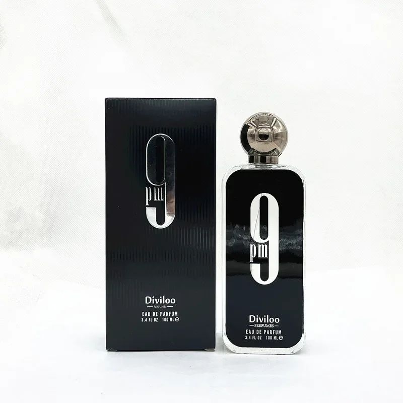 100ml/ 3.4oz 9pm 9am Perfume Masculino Frasco Leve Perfume Feminino Unissex Parfum Longa Duração Encantador Presente