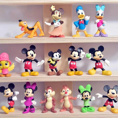Disney Steamboat Willie Mickey Mouse Anime Figure Model Toys Cake Desktop Decoration Collectible Dolls Toys Gifts for Children
