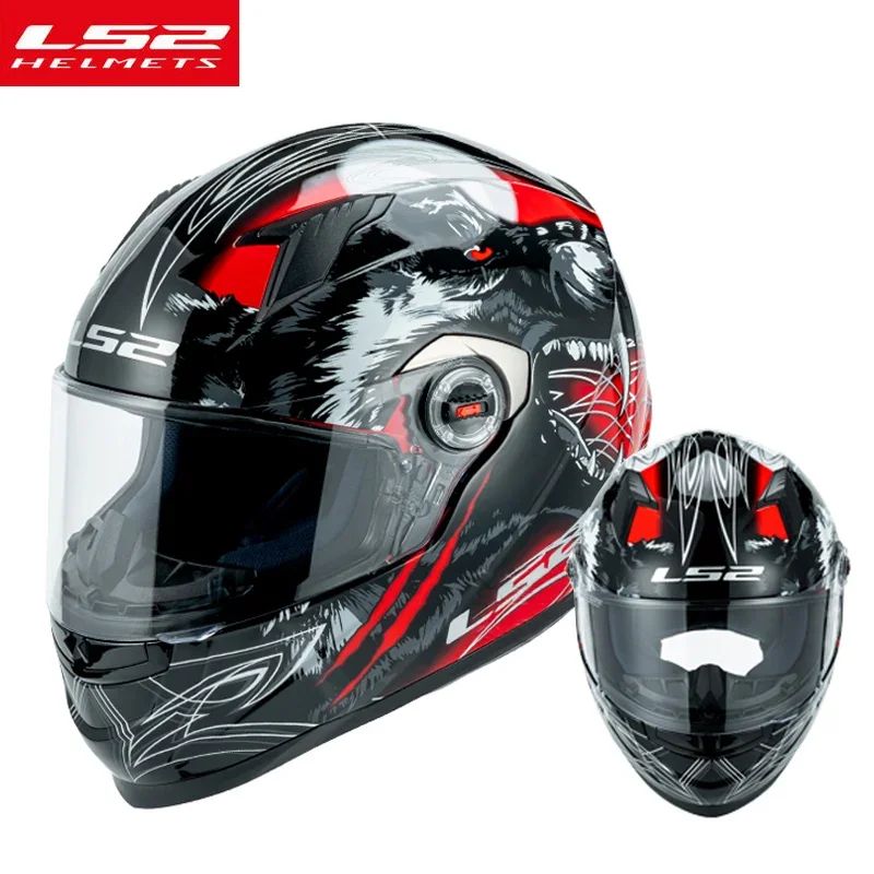 Capacete de motocicleta LS2 FF358 Capacete integral LS2 Draze para homens e mulheres Capacete de corrida de moto com casco de ABS Cascos Para Moto Aprovado pela ECE
