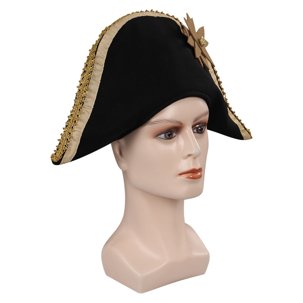 Captain Hook Cosplay Pirate Hat Cap Peter Wendy Hats Halloween Carnival Party Disguise Costume Accessories Prop For Adult Kids