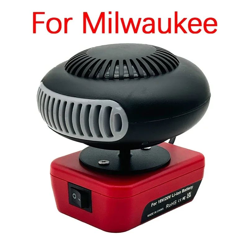 Portable Li-ion Battery Power Air Heater Blower Fan Heater Hot&Cold Wind Dual Mode for Makita for Bosch for DeWalt for Milwaukee