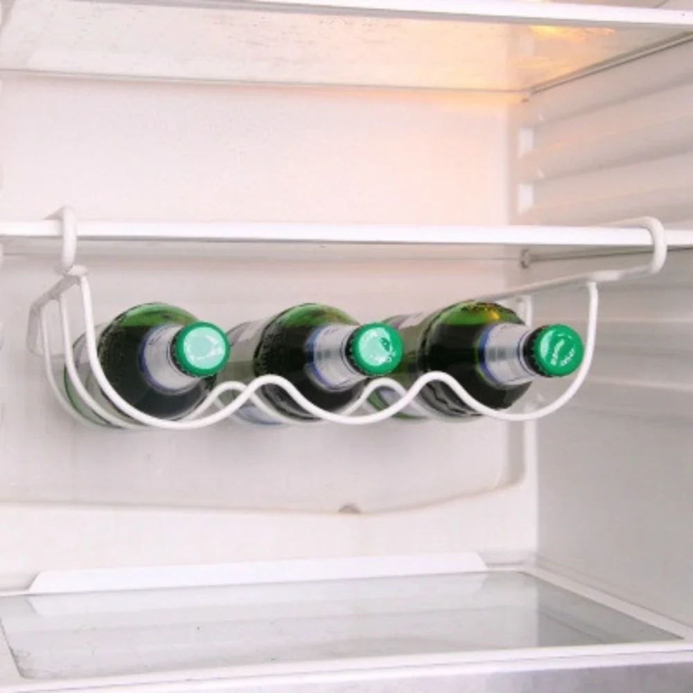Suprimentos de Cozinha Organizador de Geladeira Rack Prateleira Interna Suporte para Garrafas de Cerveja Vinho Rack Acessórios Ferramentas de Armazenamento de Cozinha