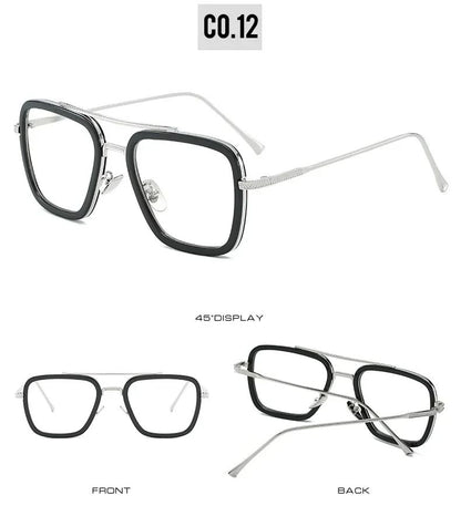 Luxury Steampunk Men Sunglasses Tony Stark Iron Man Sun Glasses Vintage Metal Eyewear Steam Punk Sunglass UV400 Male Gafas