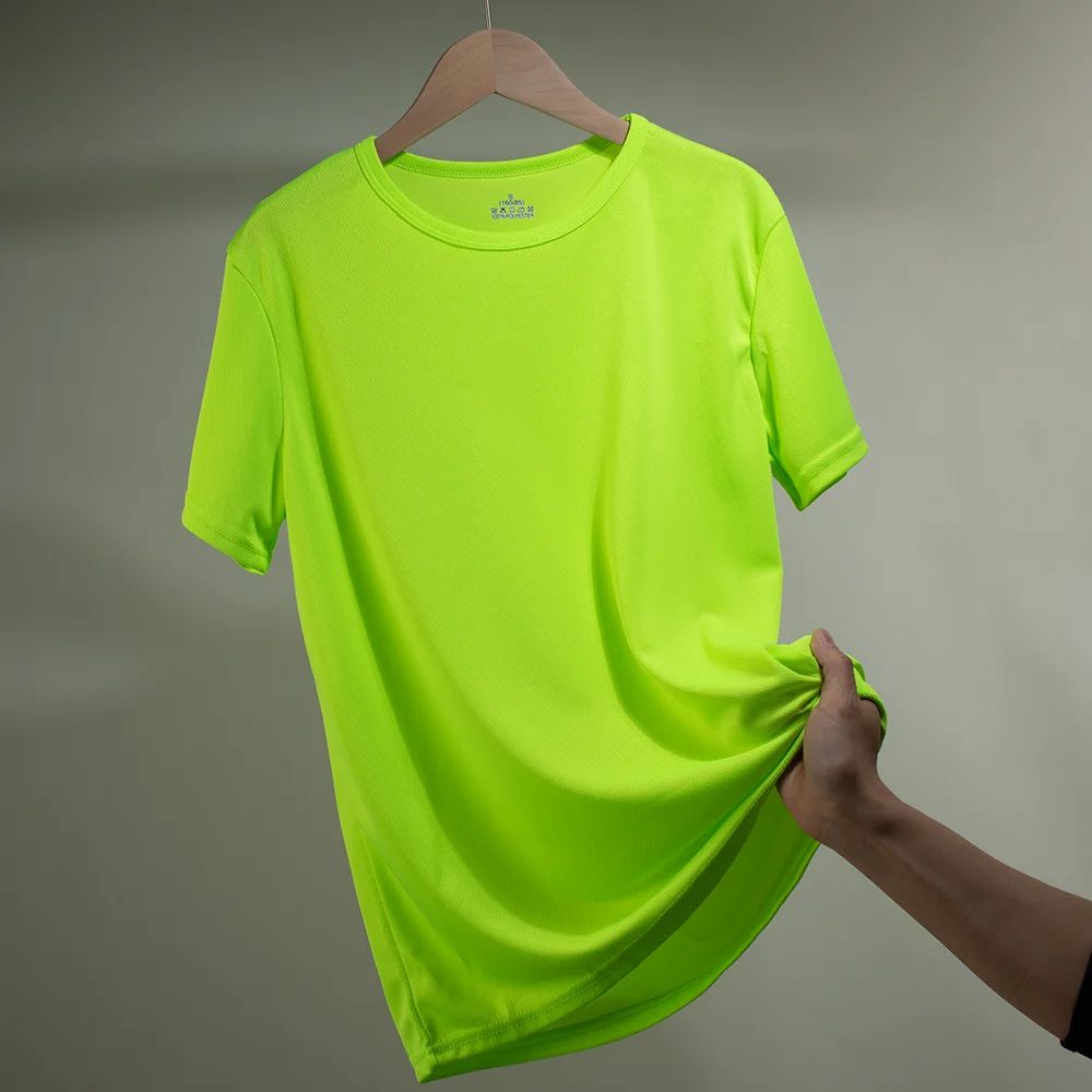 Men's Quick Dry Short Sleeve Sport T Shirt Gym Jerseys Fitness Shirt Trainer Running T-Shirt Boy Teenager Breathable Sportswears