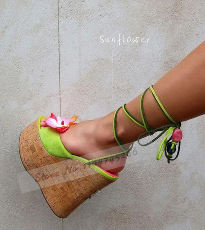 Wooden Pattern Chunky Heel Dress Pumps Black Nude Matte Platform Banquet Shoes Cork Block Heels Striped Footwear Patchwork Heels