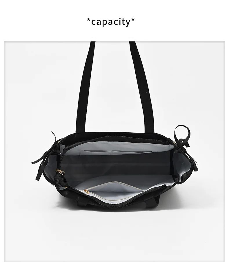 Japanese Kawaii Girls Itabag Large Capacity PU Leather Shoulder Bag Bow Ribbon Lolita JK Handbags Ita Bag Y2K Handbags Purse