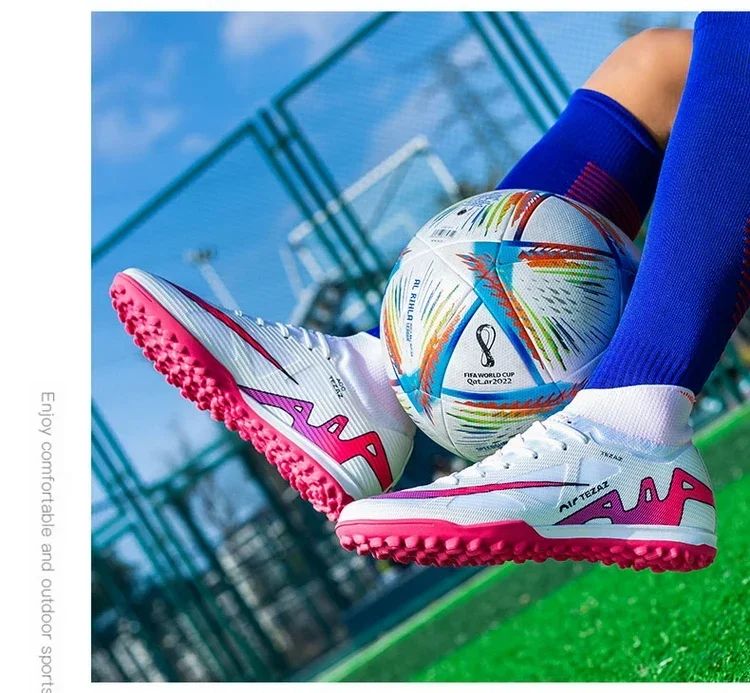 Men Football Shoes TF/FG Society Cleats Indoor Soccer Shoes Professional Football Field Boots Fast Unisex Sneaker Top Quality