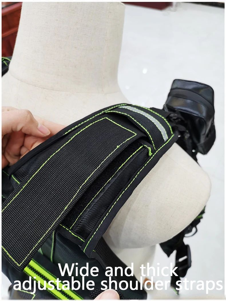 Colete Salva-Vidas Multifuncional Para Pesca ao Ar Livre Um Item Essencial para Segurança Múltiplos Bolsos Para Armazenamento Material Flutuante