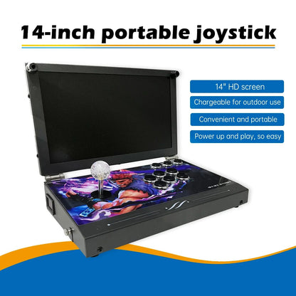 14-Inch 3D Pandora  26800 in 1 Console Folding Portable Arcade Console Pandora DX Box 720P HD Screen Mini Arcade Moonlight