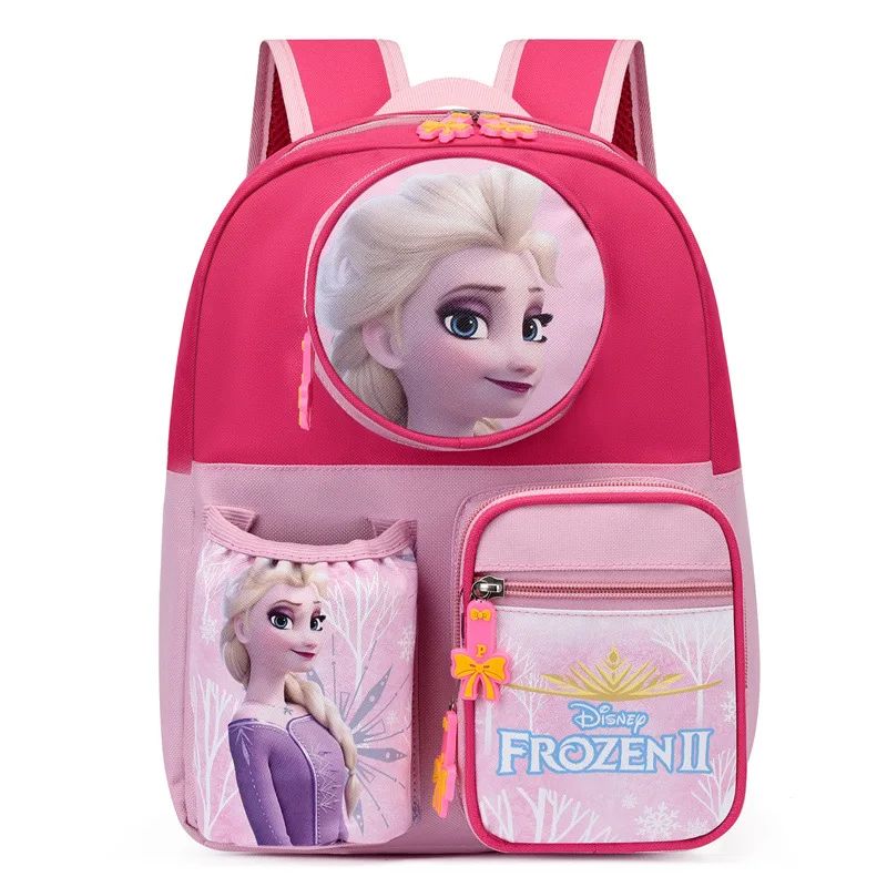 Kindergarten boys and girls schoolbags 3-9 years old children schoolbags cartoon animation Princess Elsa backpack
