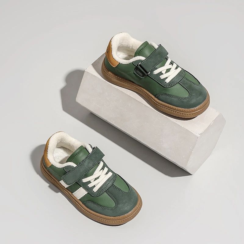 Children Casual Sneakers New Black Soft Bottom Girls Boys German Training Shoes Autumn Winter Fashion Red Kids Baby Casual Shoes