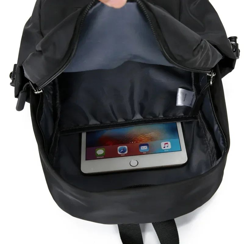 Mochilas Pequenas Masculinas Mini Nylon Leve Impermeável Bolsa Escolar Feminina Moda Bolsa de Ombro Transversal Daypack para Esportes ao Ar Livre