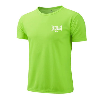 2025 Men's Summer Exercise Trainning Boxing T-shirts High Grade Breathable Quick Dry Short Sleeved Top Marathon Gym Fitness Tees