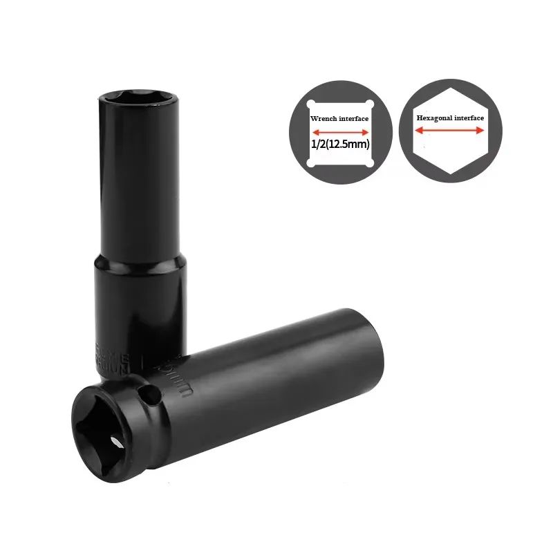 10pcs 1/2 Drive Metric Impact Socket Set Heavy Duty Universal Deep Socket Wrench for Air Pneumatic Repair Tools