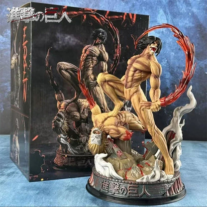 29cm/11.4inch Boneco Eren Jaeger Manga Attack On Titan Anime Figuras Jaeger Pvc Modelo Estátua Boneca Coleção Decoração Brinquedo Presente