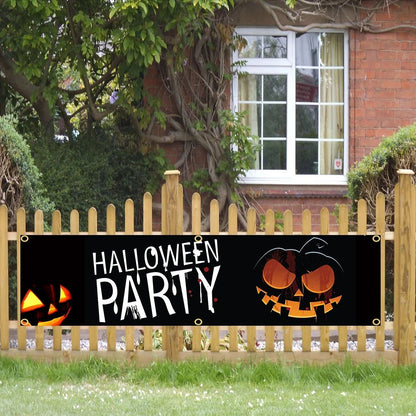 60X240cm Halloween Banner Flag Polyester Printed Garage or Outdoor Decoration Tapestry