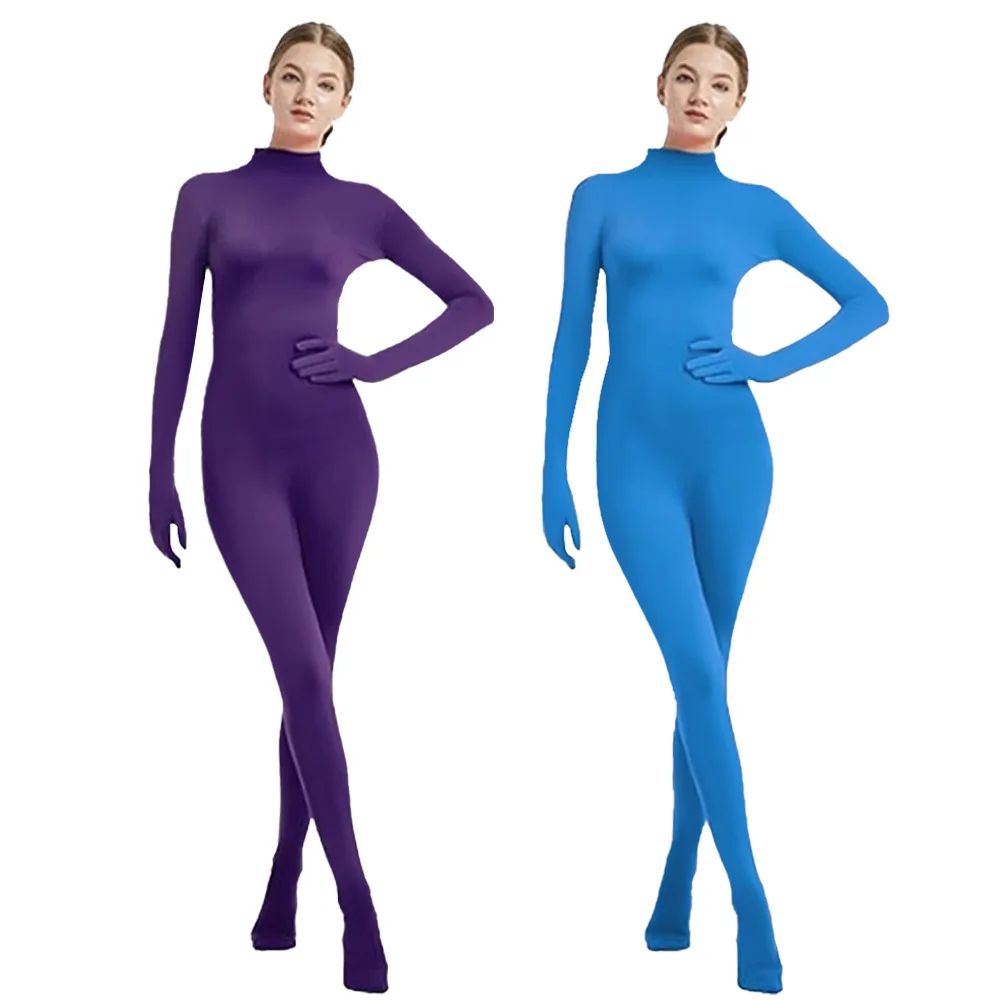 Furry Kig Fursuit Bodysuit Base Layer Full Body Tight Neck Cover long sleeved for Adult Kid Cosplay Costume Kigurumi Anime Party