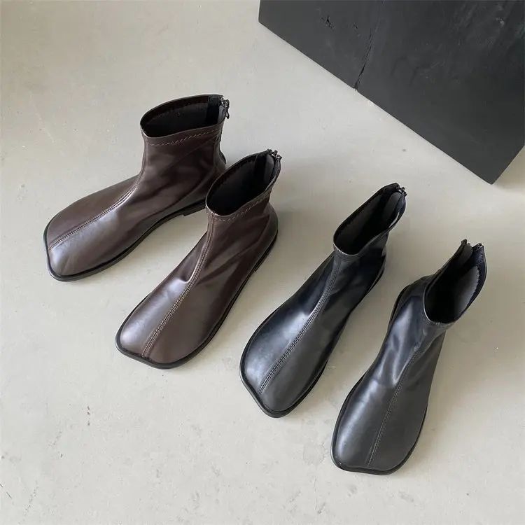 Woman Elastic Boots Fashion Ladies Thick Bottom Ankle Luxury Designer Female Boots  Nre Autumn Winter Women's Chelsea Boots 2024