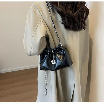 Y2K Millennium Bag Women 2025 New High Sense Shoulder Bags Summer Chain Bag Fashion Bucket Bag Messenger Bags Purses Handbags