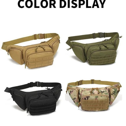 Multi functional outdoor hiking leisure waist bag, sports bag, cycling bag, single shoulder tactical waist bag