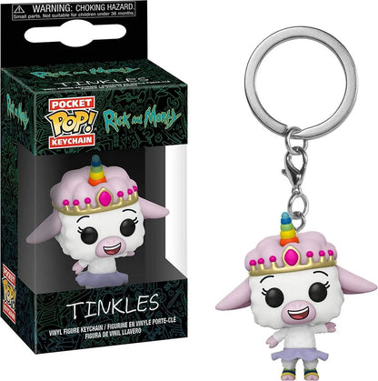 Funko Pop NEW Rick and Morty TINKLES MR. POOPY Keychains Vinyl Figure Keychain Krombopulos Pickle Rick Pocket Pop Keychain Toy