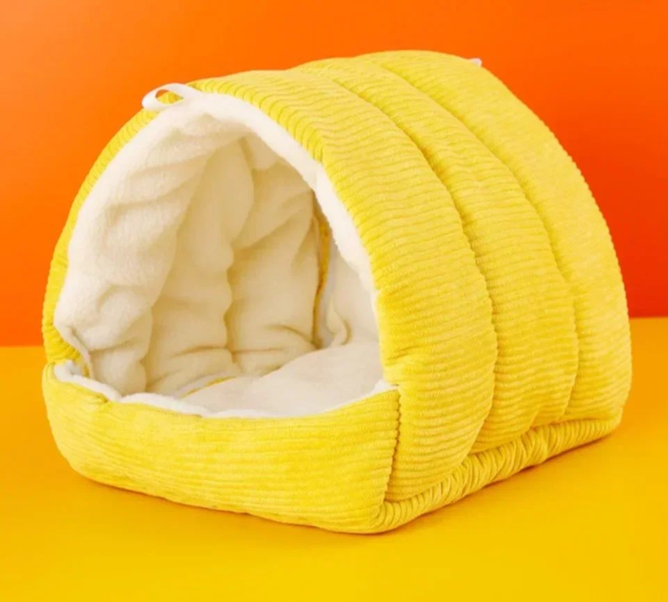 Parrot Cotton Nest Bird Cage Mini Hammock Cage Plush and Thickened Winter Bird Cotton Nest Hut Tent Bed Hanging Cave Pet Items