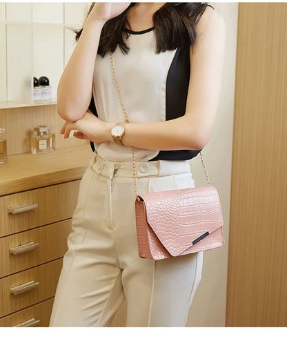 Mini Women's Shoulder Bag Luxury Brand Handbags for Women 2024 High Quality White Purse PU Hasp Messenger Bag Ladies Hand Bag