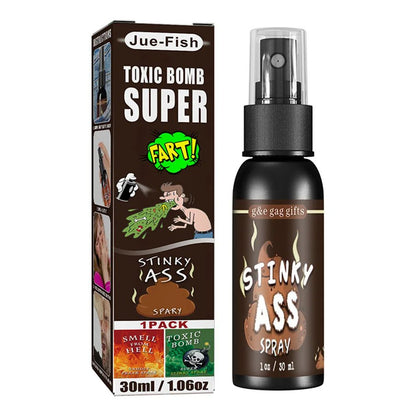 30ml Fart Gag Spray Prank Joke Plastic Terrible Smell Spray Party Supplies Spoof Odor Spray for Adults Kids Halloween Funny Toys