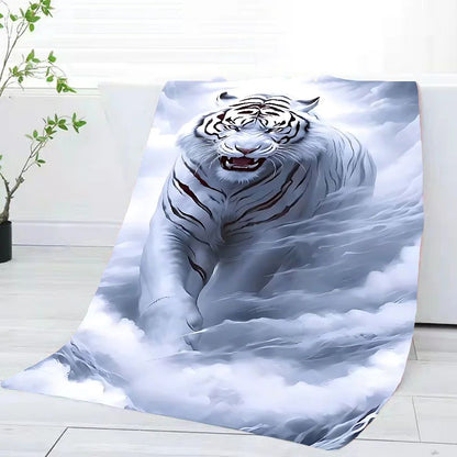 3D White Tiger Towel Home Bath Towels For The Body Towels Quick Drying Microfiber Beach Towel Man Women Sports Towel