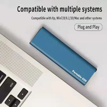 SSD de alta velocidade de 128 TB, disco rígido externo portátil, unidade de estado sólido móvel de 1 TB, disco rígido externo massivo de 2 TB e 4 TB para laptop/MAC/PC