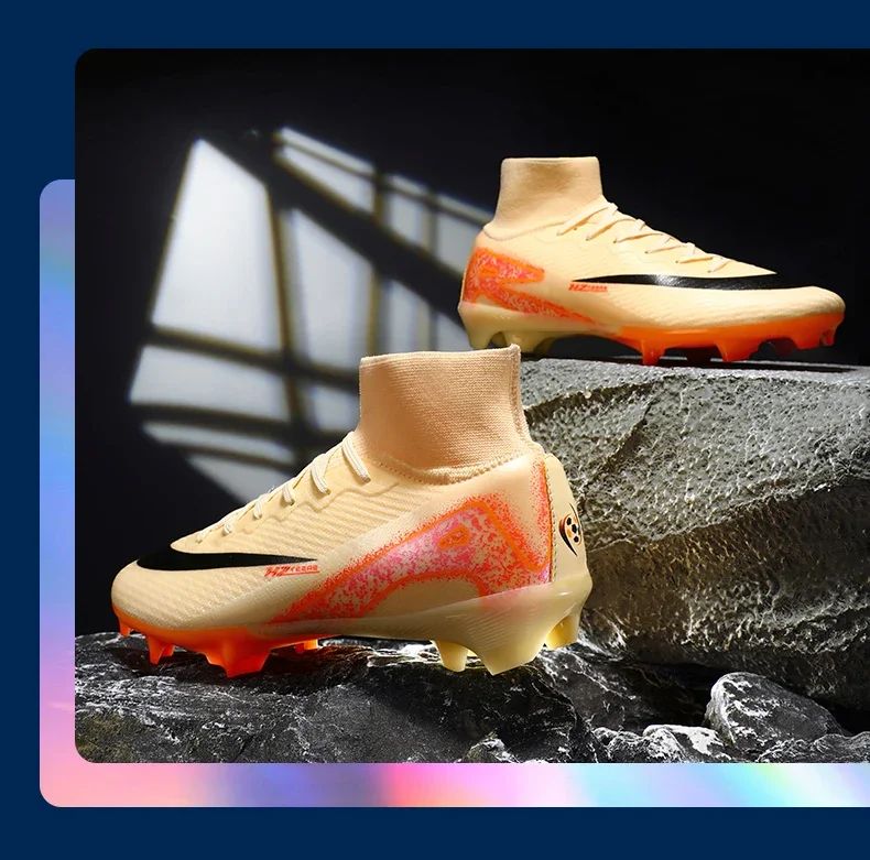 Men Soccer Shoes Society Professional Soccer Cleats Adult Fast Turf Training Football Shoes Outdoor Futsal Football Field Boots