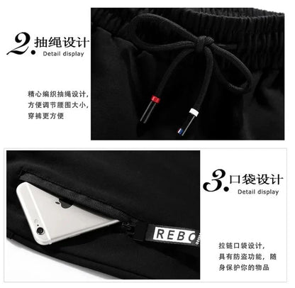 New striped men's autumn and winter jogging fitness set, casual sportswear set, 2-piece zippered sweatshirt + sweatpants set