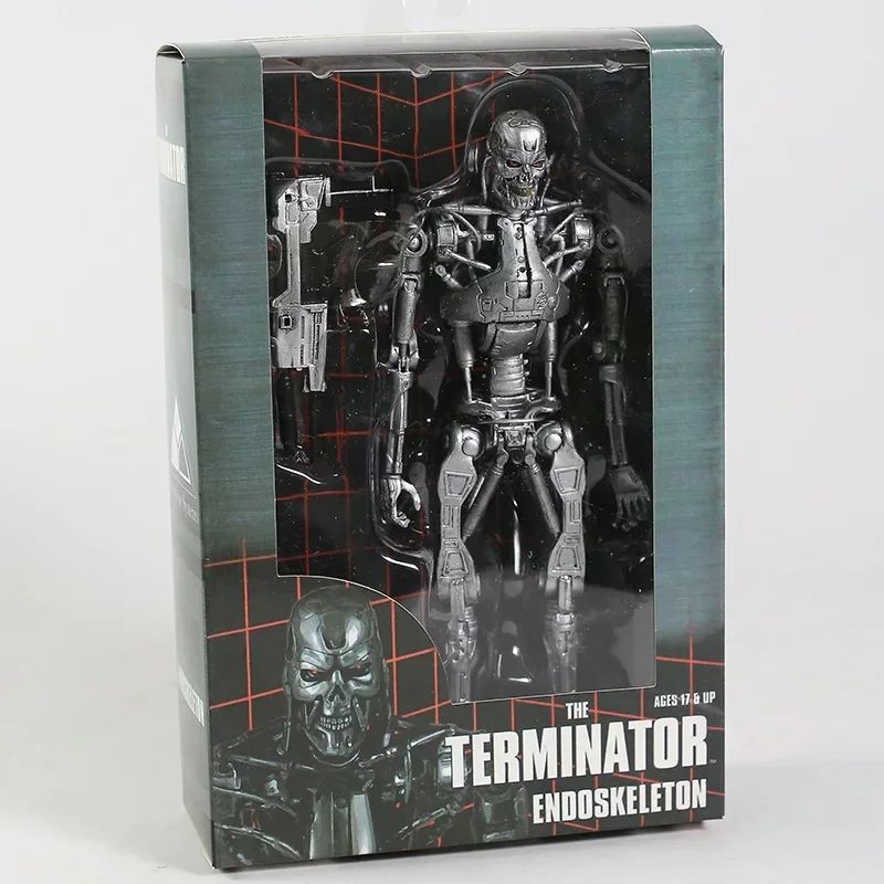 NECA Terminator Genisys T-800 Guardian Endoskeleton Articulações Figura de Ação Móvel Modelo Brinquedo