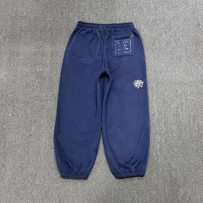 American High Street Black Sweatpants ADWYSD Pants Sunroll Fleece Zipper Pocket Men Women Cleanfit Trousers