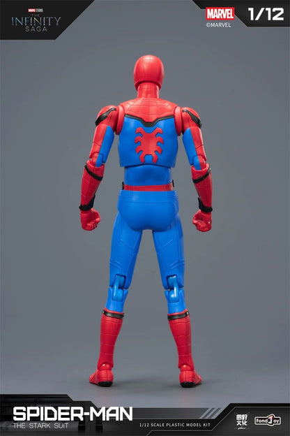 Blokees Original Homem-Aranha Venom Versão HQ 15.5CM 1/12 STARK SUIT Clássico Figura de Ação Montada Coleção Brinquedo Presente