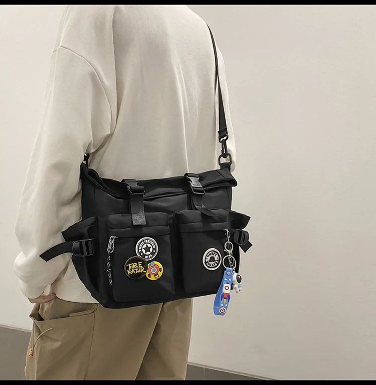 Japanese Harajuku School Bags for Teenage Girls Casual Fashion Crossbody Bag New Trendy Shoulder Bag Student Backpack Hand Bags