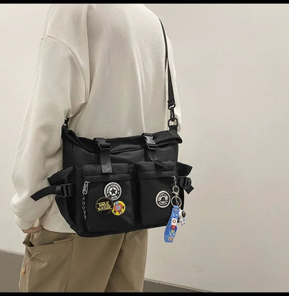 Japanese Harajuku School Bags for Teenage Girls Casual Fashion Crossbody Bag New Trendy Shoulder Bag Student Backpack Hand Bags