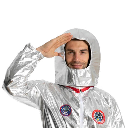 Astronaut Costume Spacesuit Silver Spaceman Men Women Space Suit Halloween Christmas Performance Spacesuit Costume Party Gift