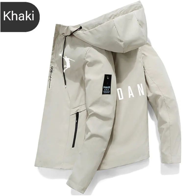 Basketball jacket men's new autumn brand running camping fishing jacket waterproof windbreaker outdoor casual men's hooded jacke