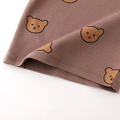 0-3T Baby Cotton Top Pant Suit Newborn Kid Boys Girls Clothes Set Long Sleeve Pj Set Cute Sweet Sleepwear Pajamas Set Outfit