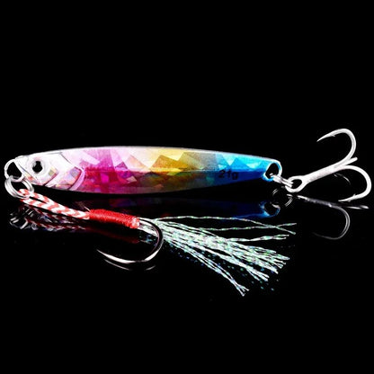 5 unidades de isca artificial de pesca de metal 7g-40g, isca rígida para trolling, isca de pesca para baixo, tralha de pesca de truta, jigs de pesca de truta, iscas de água salgada