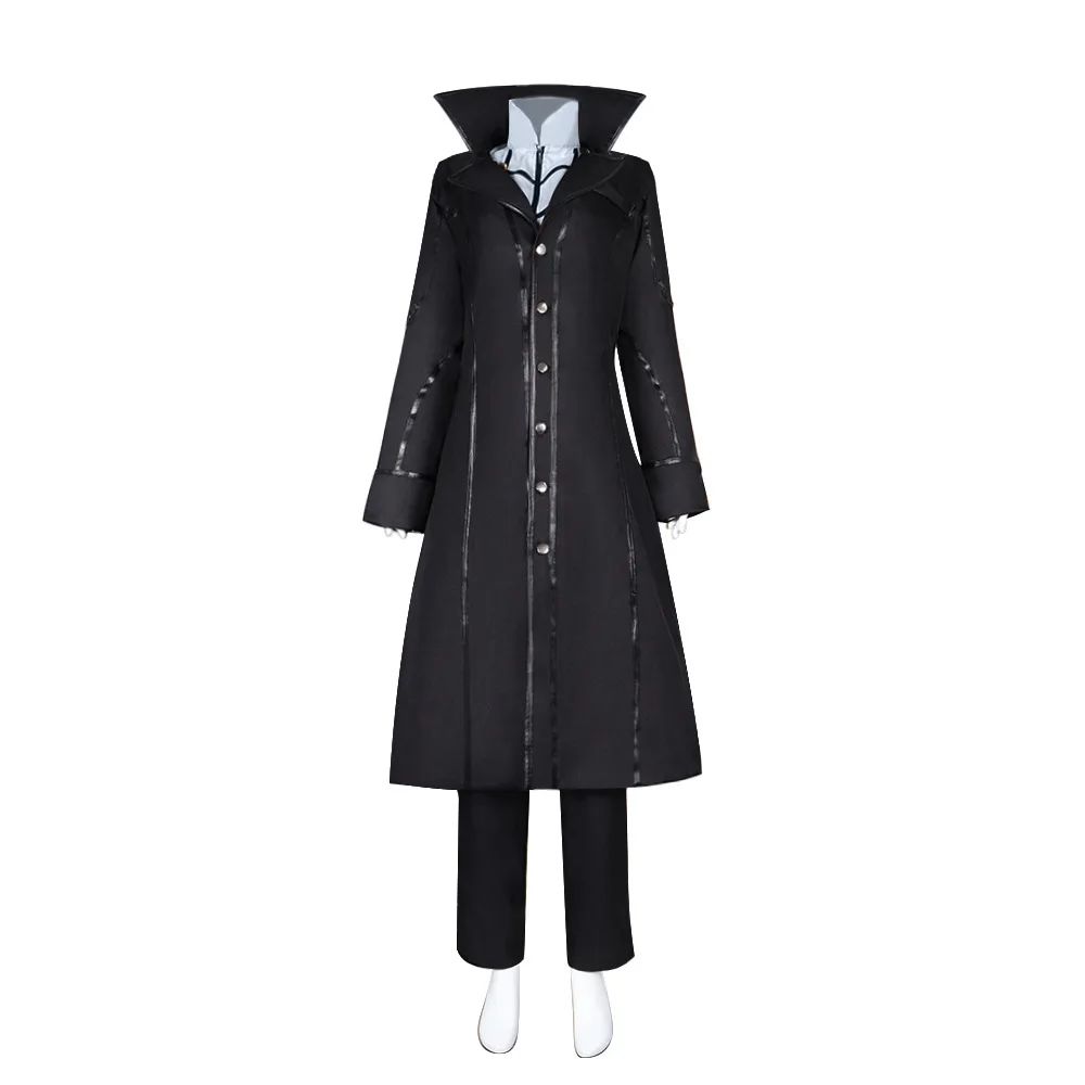 Anime Persona 5 Joker Cosplay Costume Game P5 Rain Palace Lotus Cosplay Full Set of Clothing Glove Mask Black Overcoat Uniform