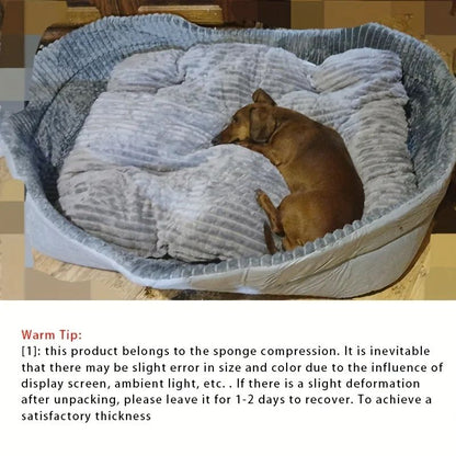 Ninho Universal para Pets Todas as Estações Lavável Cama Dupla Face para Cães e Gatos Almofada Macia Confortável 3D Tapete Durável Decoração para Casa