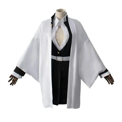 Adult Children Anime Kanroji Mitsuri Cosplay Costume Kimono Haori Dress Wig Clothes Halloween Costume for Adult Children