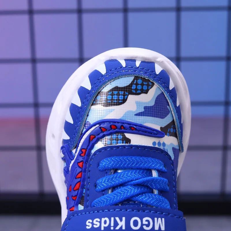 2025 New  Boys Led Lighted Shoes Fashion Children's Casual Sneakers Kids Luminous Shoes Sport Shoes Lighted Shoes