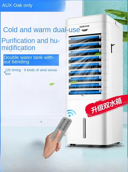 Ventilador de Ar Condicionado Portátil AUX Inovador 220V, Ventilador de Ar Frio de Uso Duplo com Funções de Aquecimento e Resfriamento A
