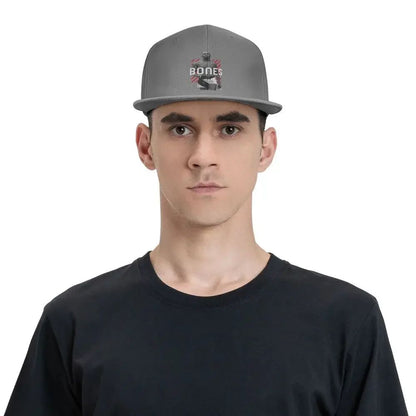 Boné de beisebol ajustável hipster engraçado Jon Jones The Bones Snapback Cap